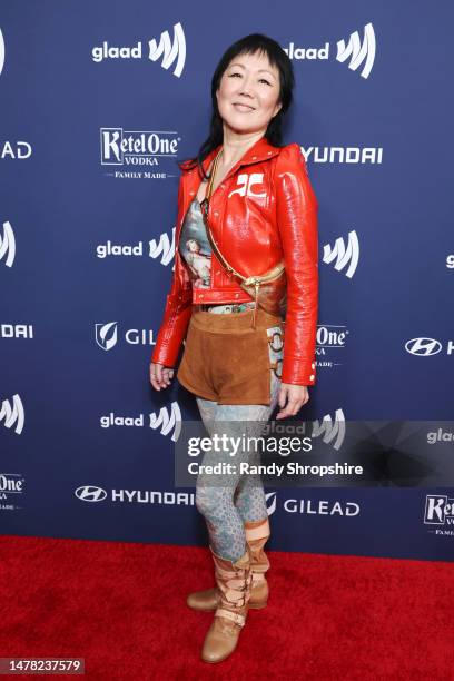 Margaret Cho attends the GLAAD Media Awards at The Beverly Hilton on March 30, 2023 in Beverly Hills, California.