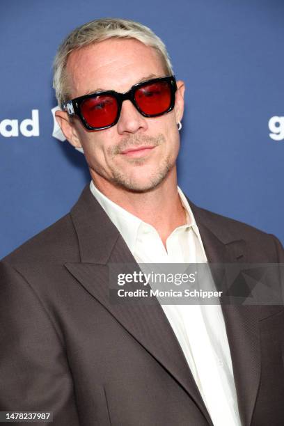 Diplo attends the 34th Annual GLAAD Media Awards at The Beverly Hilton on March 30, 2023 in Beverly Hills, California.