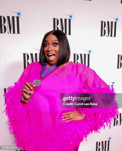 Kierra Sheard attends the 2023 BMI Trailblazers of Gospel Music Awards at Flourish Atlanta on March 30, 2023 in Atlanta, Georgia.