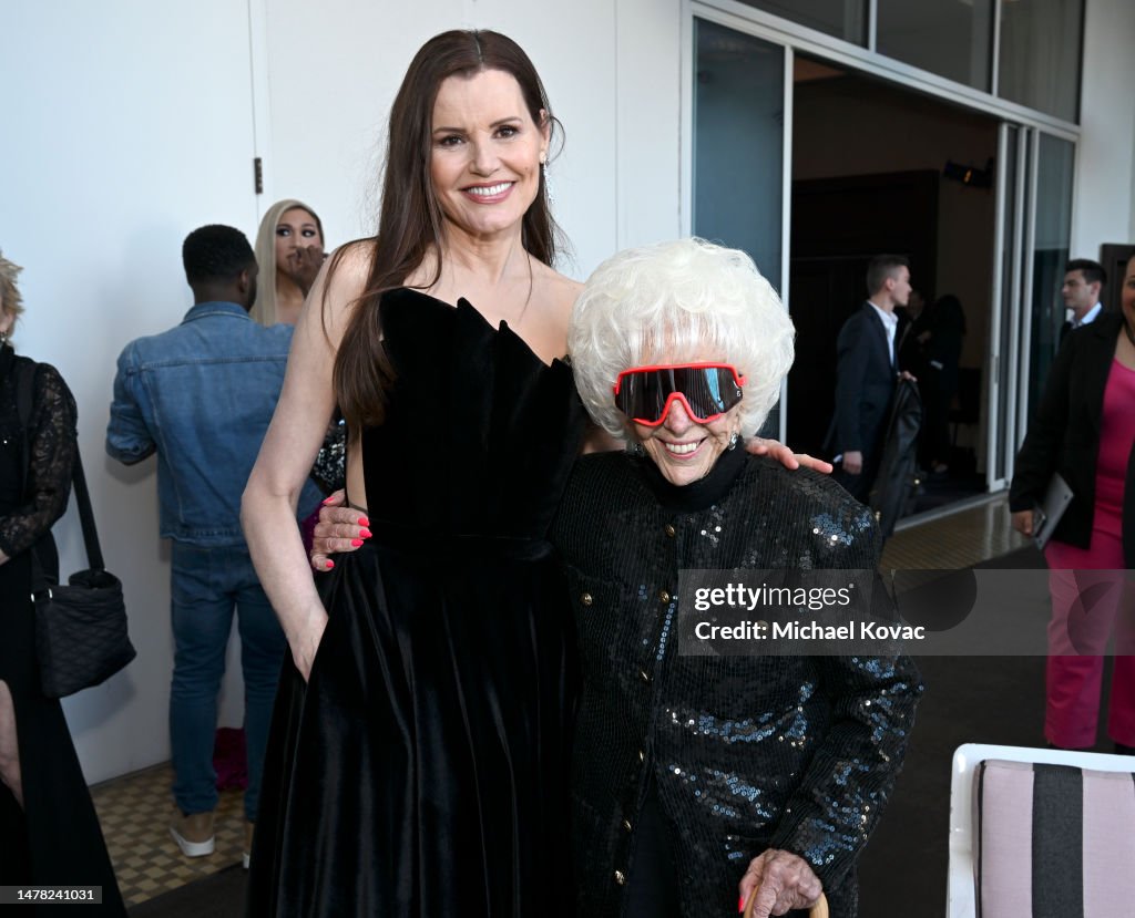 Geena Davis and Maybelle Blair attend the GLAAD Media Awards at The