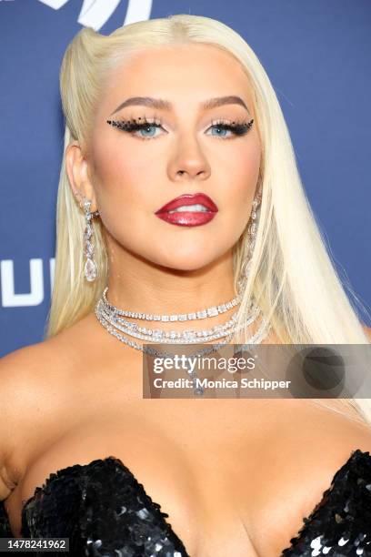 Christina Aguilera attends the 34th Annual GLAAD Media Awards at The Beverly Hilton on March 30, 2023 in Beverly Hills, California.