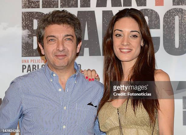 Actors Martina Gusman and Ricardo Darin attend a photocall for 'Elefante Blanco' at Casa de America on July 4, 2012 in Madrid, Spain.