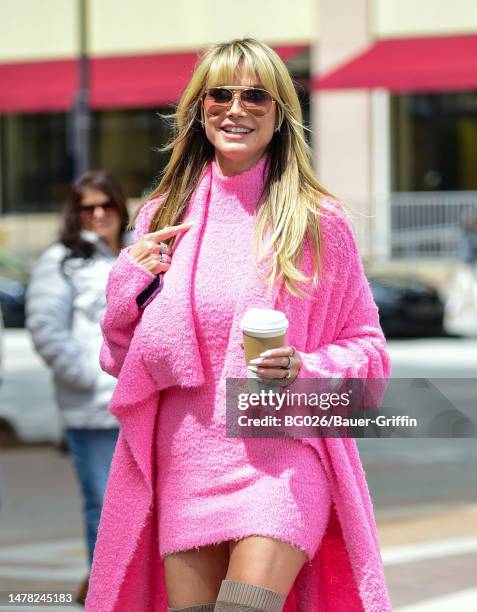 Heidi Klum is seen on March 30, 2023 in Pasadena, California.