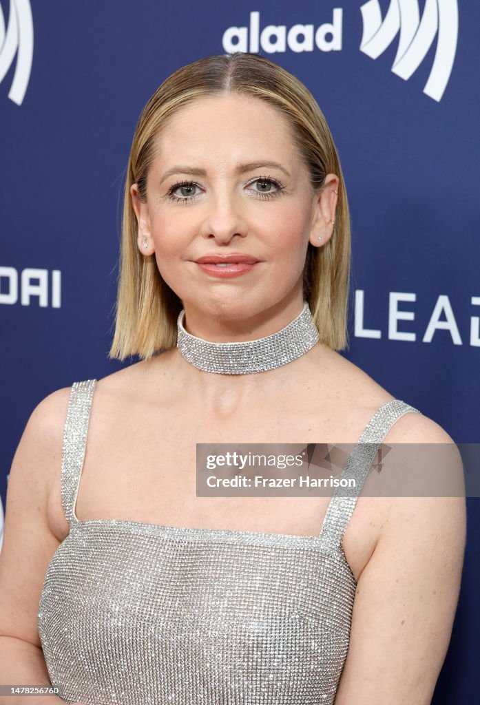 Sarah Michelle Gellar attends the GLAAD Media Awards at The Beverly