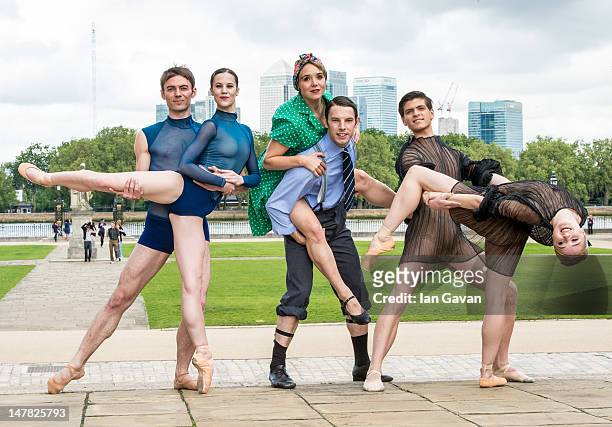 Nancy Osbaldeston, Barry Drummond from the English National Ballet, Christopher Harrison, Amy Hadley from the Scottish Ballet and Eleesha Drennan and...
