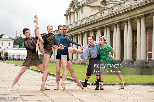 Nancy Osbaldeston, Barry Drummond from the English National Ballet, Christopher Harrison, Amy Hadley from the Scottish Ballet and Eleesha Drennan and...