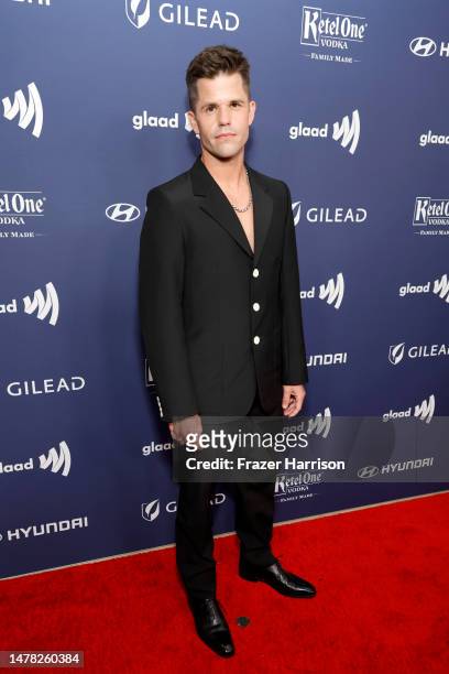 Charlie Carver attends the GLAAD Media Awards at The Beverly Hilton on March 30, 2023 in Beverly Hills, California.