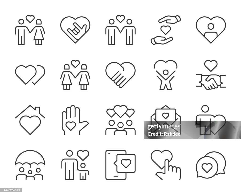 Care - Light Line Icons