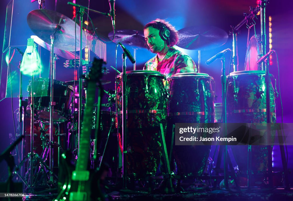 Goose Rave Jeff Arevalo of the band Goose performs at the Ryman Auditorium on ...
