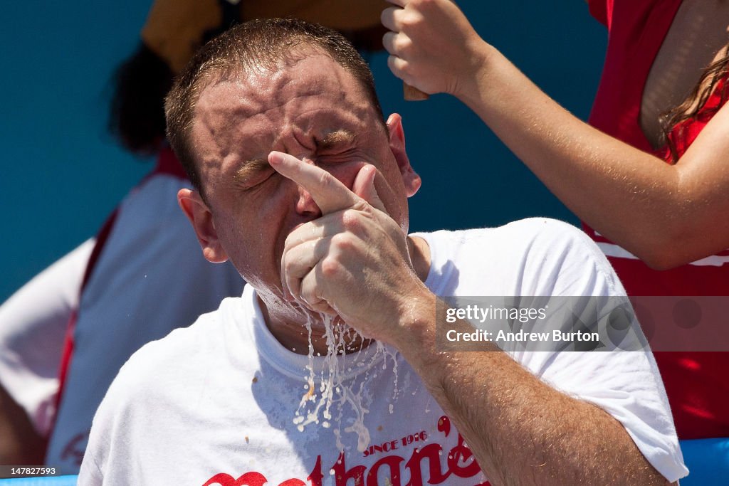 Competitors Vie For Ultimate Eating Prize At Nathan's Hot Dog Eating Contest