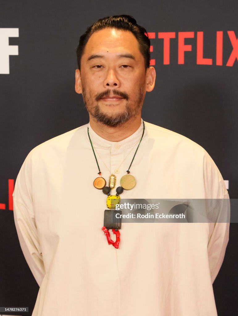 Daniel Cho David Choe attends the Los Angeles premiere of Netflix's