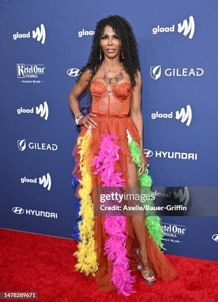 Sinitta Malone attends the 34th Annual GLAAD Media Awards Los Angeles at The Beverly Hilton on March 30, 2023 in Beverly Hills, California.