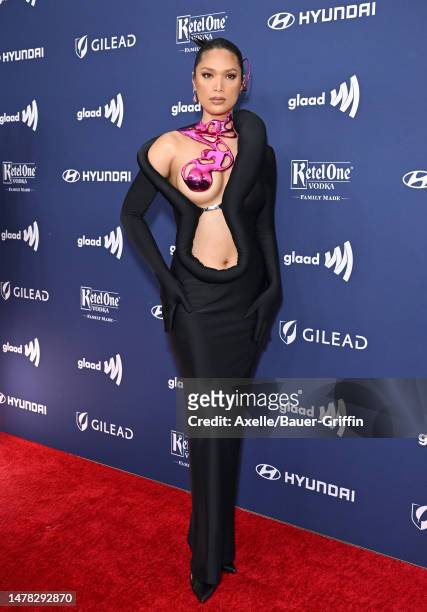 Geena Rocero attends the 34th Annual GLAAD Media Awards Los Angeles at The Beverly Hilton on March 30, 2023 in Beverly Hills, California.