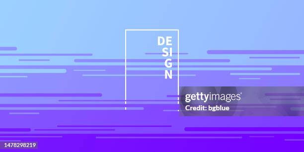 abstract design with horizontal lines and blue gradient - trendy background - sunset timelapse stock illustrations