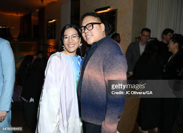 Ali Wong and Nico Santos attend the Los Angeles Premiere of Netflix's "BEEF" after party on March 30, 2023 in Hollywood, California.