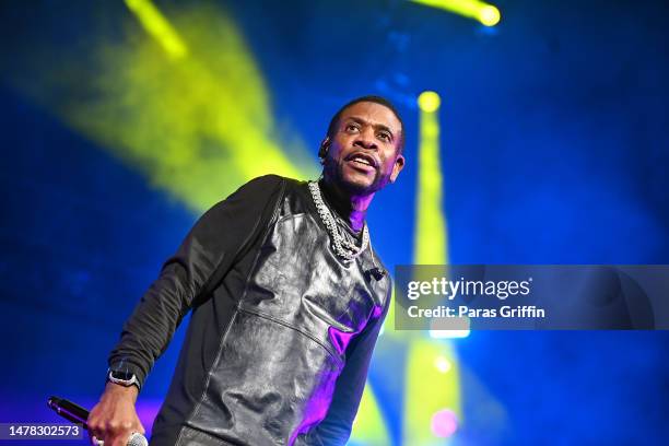 Singer Keith Sweat performs in concert at State Farm Arena on March 30, 2023 in Atlanta, Georgia.