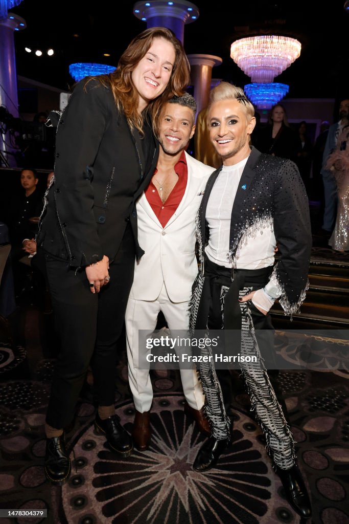 Sedona Prince, Wilson Cruz, and Frankie Grande attend the GLAAD Media ...