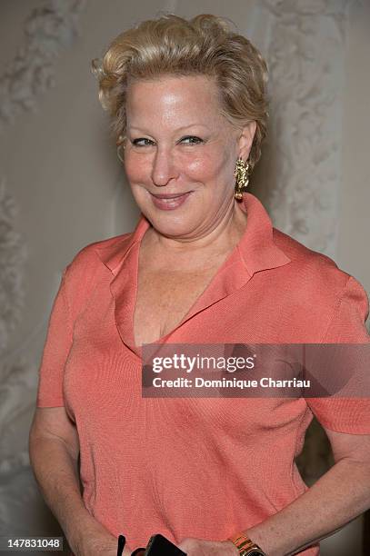 Bette Midler attends the Jean-Paul Gaultier Haute-Couture Show as part of Paris Fashion Week Fall / Winter 2013 on July 4, 2012 in Paris, France.