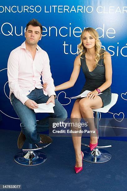 Fonsi Nieto and Alba Carrillo attend 'Que Enciende Tu Pasion' Awards at ABC museum on July 4, 2012 in Madrid, Spain.