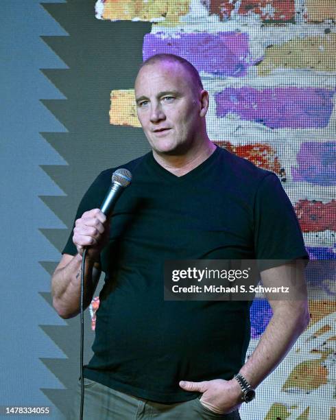 Comedian Jay Mohr performs at The Ice House Comedy Club on March 30, 2023 in Pasadena, California.