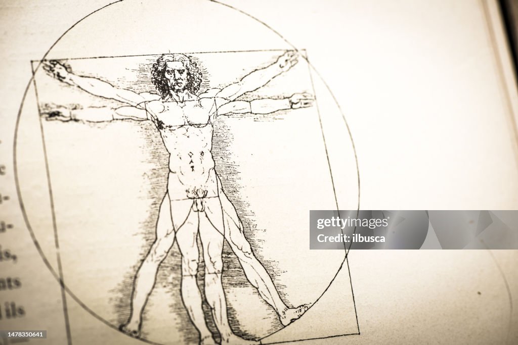 Leonardo's sketches and drawings: Vitruvian Man