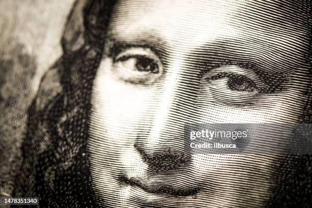 ilustraciones, imágenes clip art, dibujos animados e iconos de stock de bocetos y dibujos de leonardo: mona lisa (la gioconda) - leonardo da vinci