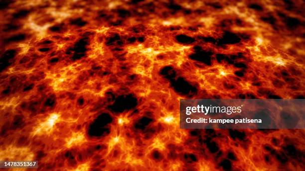 red hot lava pattern background - fire and brimstone stock-fotos und bilder