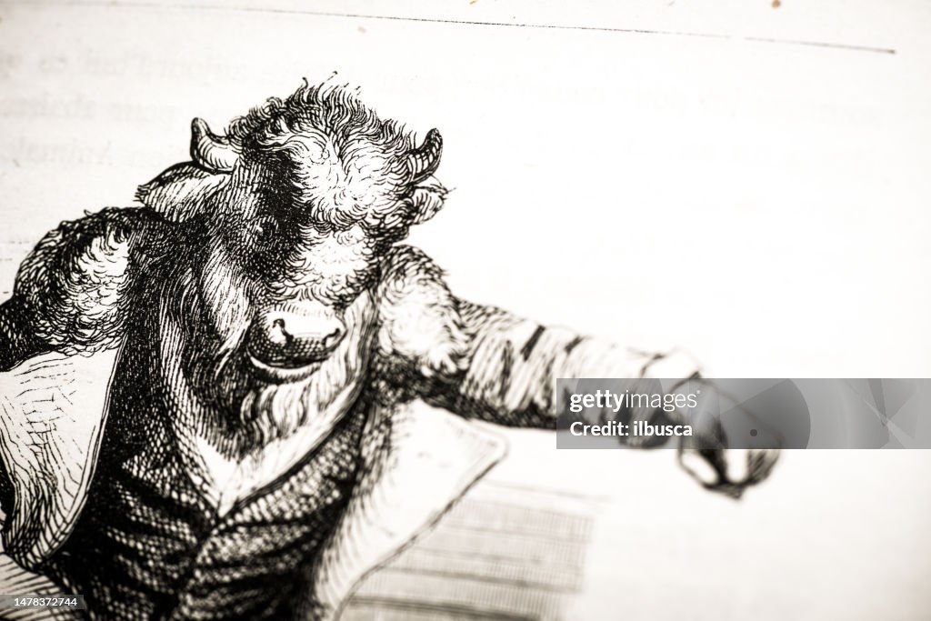 Human Bison Humanized Animals Illustrations Bison High-Res Vector Graphic - Getty ...