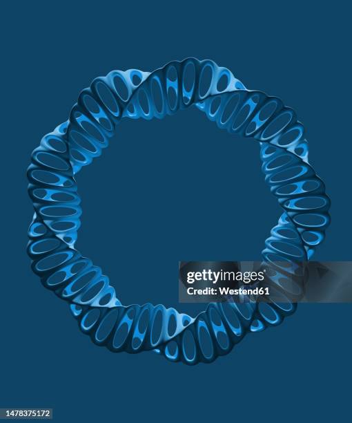 abstract design against blue background - helix stock illustrations