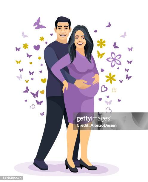 81 Pregnant Mom Belly Cartoon High Res Illustrations - Getty Images