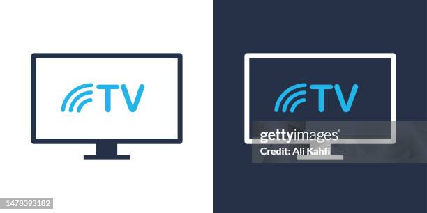 illustrations, cliparts, dessins animés et icônes de icône smarttv. illustration vectorielle d’icône solide. pour la conception de sites web, logo, application, modèle, interface utilisateur, etc. - télévision
