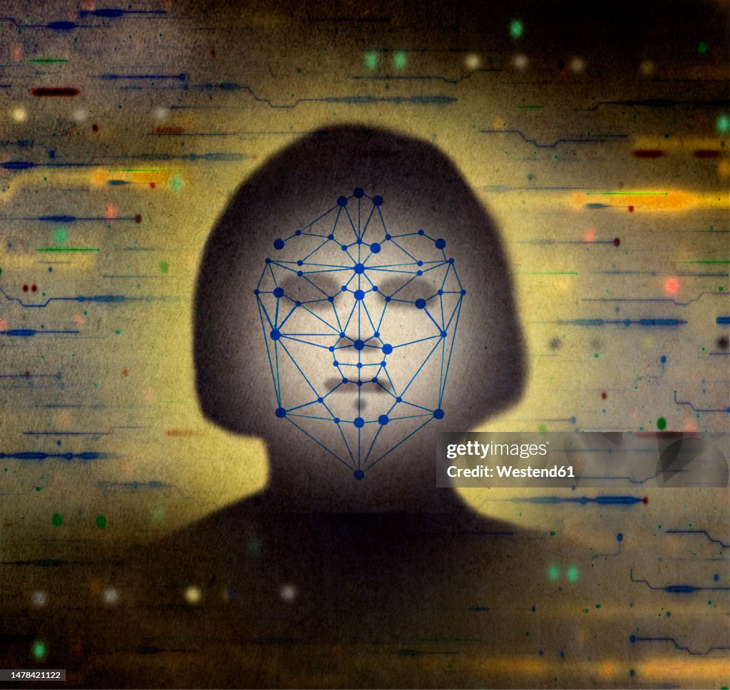 Ai Facial Recognition Technology On Face High Circuit Diagram