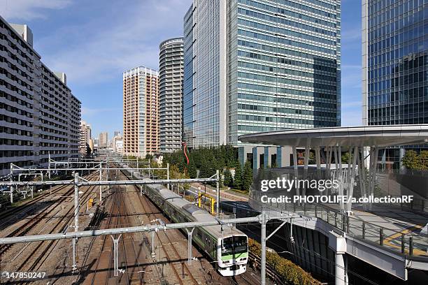 jr yamanote line, shinagawa ward, tokyo prefecture, honshu, japan - 山手線 ストックフォトと画像