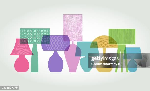 table lamp designs - hanging light bulb stock illustrations