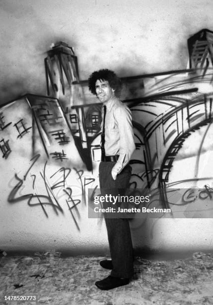 Walter Negro, aka ALI graffiti artist, London, October 1982.