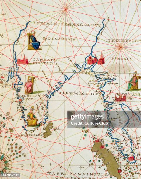 India and Malaysia, from an Atlas of the World in 33 Maps, Venice, 1st September 1553