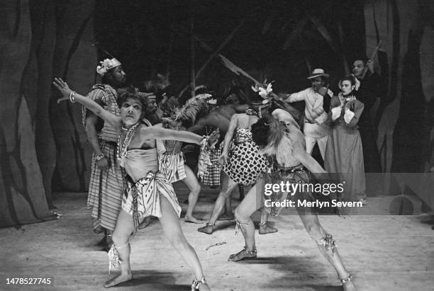 Dancers from 'Les Ballets Nègres' during rehearsals in London, 1946. Original Publication: Picture Post - 4100 - The Negro Dances - pub. 24th August...