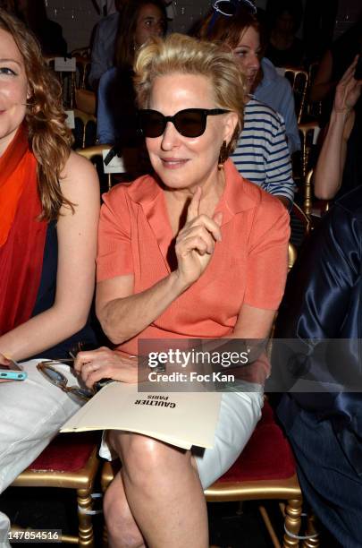 Bette Midler attends the Jean-Paul Gaultier: Front Row - Paris Fashion Week Haute Couture F/W 2013 at the Atelier Jean Paul Gaultier on July 4, 2012...