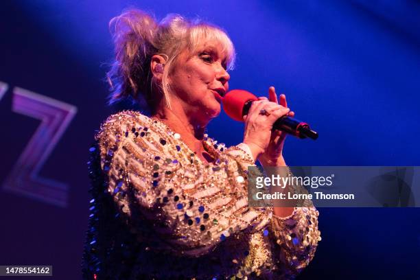 Cheryl Baker of The Fizz performs at Indigo at The O2 on March 31, 2023 in London, England.