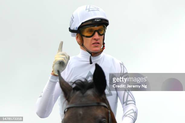 Chad Schofield riding Libertad wins Race 1 Widden Kindergarten Stakes in "The Star Championships Day 1" during Sydney Racing at Royal Randwick...