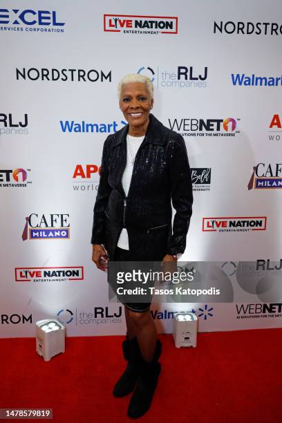 Dionne Warwick attends the Dionne Warwick Gala for Bowie State University at Cafe Milano on March 31, 2023 in Washington, DC.