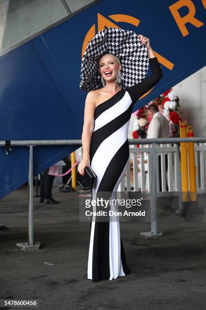 Stacey Hemera Roberts attends the Championships Day 1 at Royal Randwick Racecourse on April 01, 2023 in Sydney, Australia.