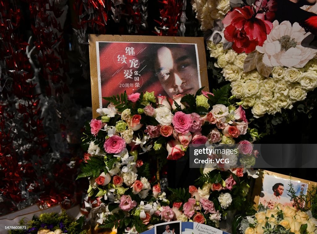 Flowers are laid outside the Mandarin Oriental Hotel to commemorate