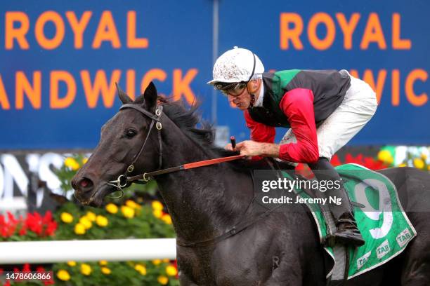 Sam Clipperton riding Arts wins Race 4 TAB Adrian Knox Stakes in "The Star Championships Day 1" during Sydney Racing at Royal Randwick Racecourse on...
