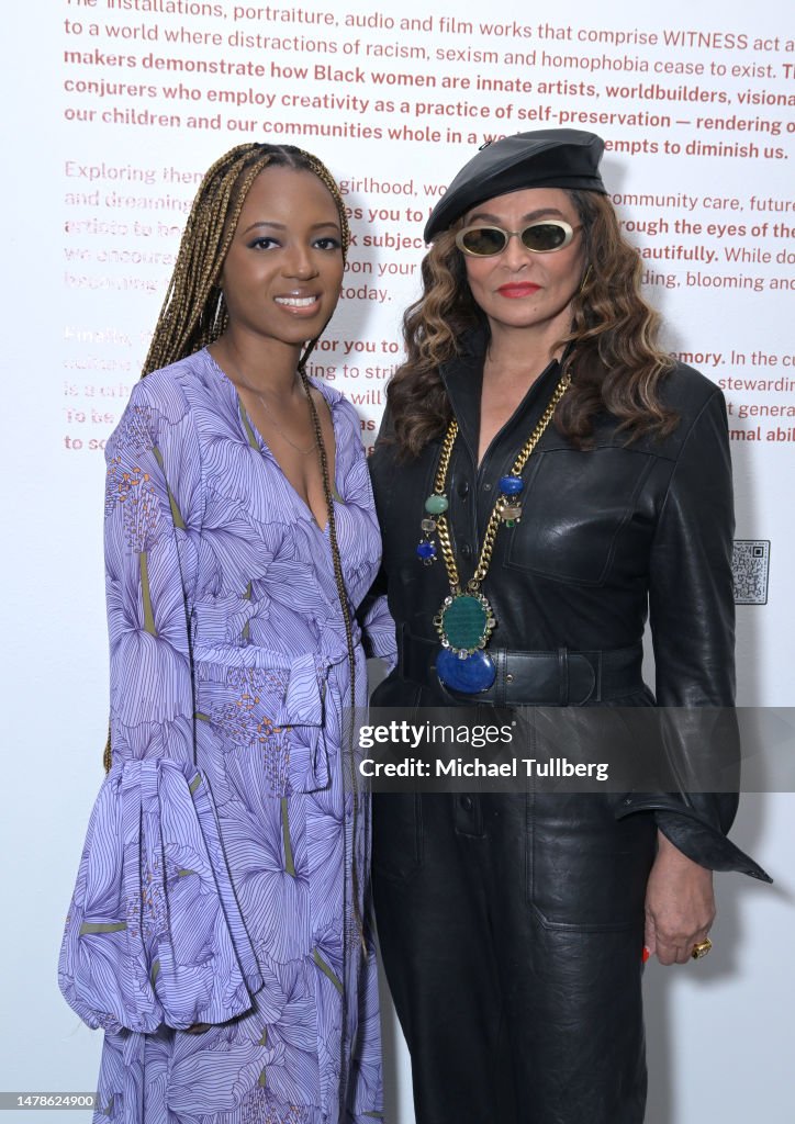 Curators Genel Ambrose and Tina Knowles Lawson attend the Black... News
