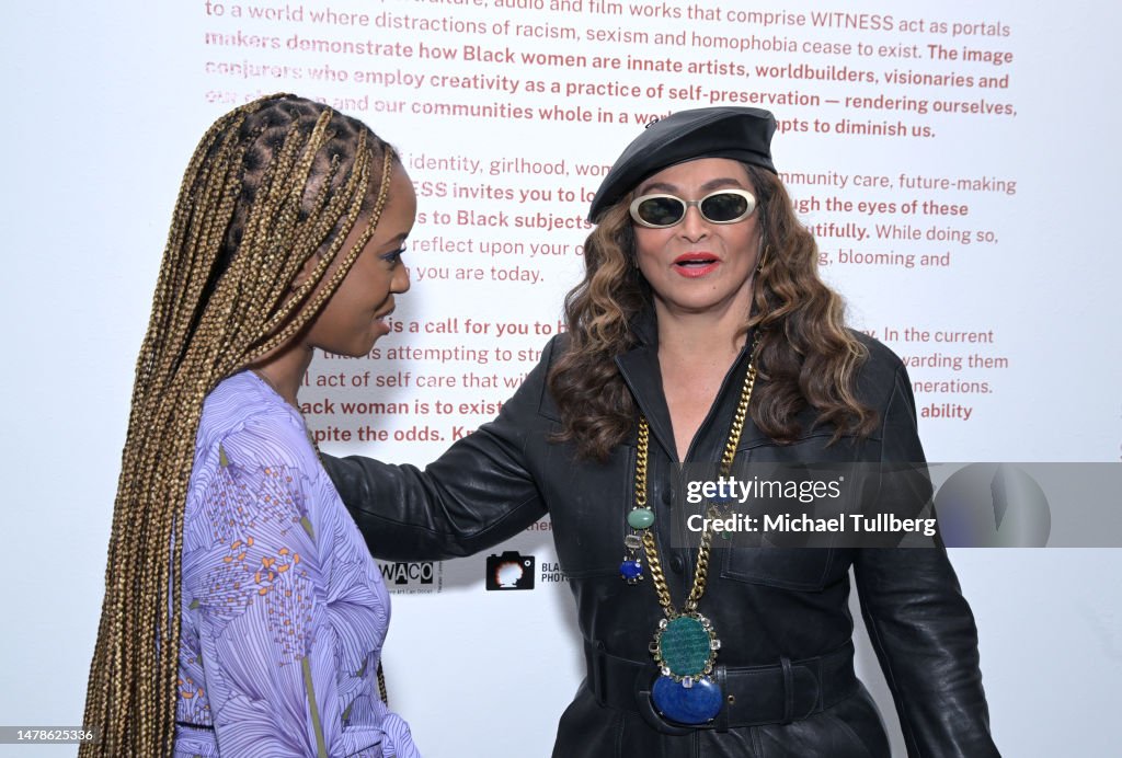 Curators Genel Ambrose and Tina Knowles Lawson attend the Black... News