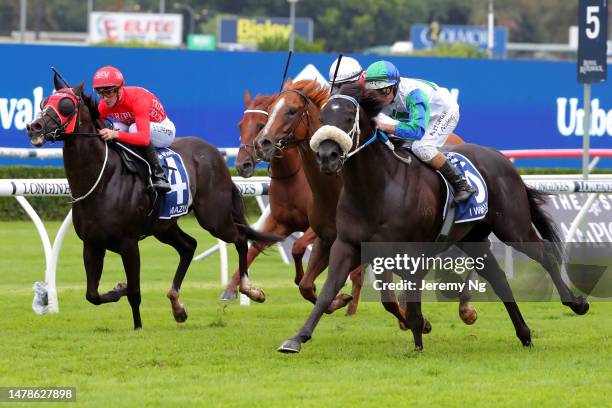 Luke Nolen riding I Wish I Win wins Race 7 Furphy T J Smith Stakes in "The Star Championships Day 1" during Sydney Racing at Royal Randwick...