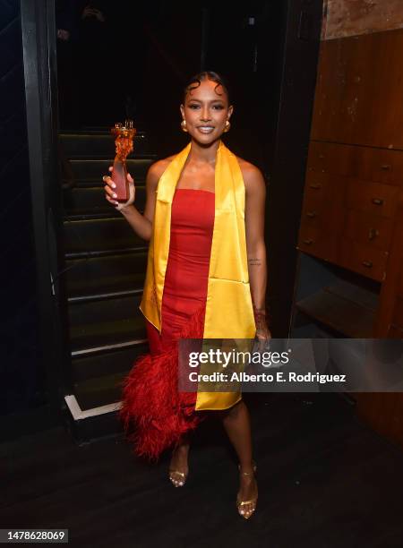 Karrueche Tran attends the 36th Global Film and Television Huading Awards on March 31, 2023 in Hollywood, California.