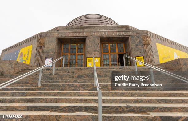 The general view of Adler Planetarium building during the Pink Floyd’s new fulldome planetarium experience, showcasing “The Dark Side of the Moon” at...