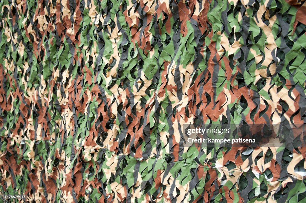 Camouflage netting background